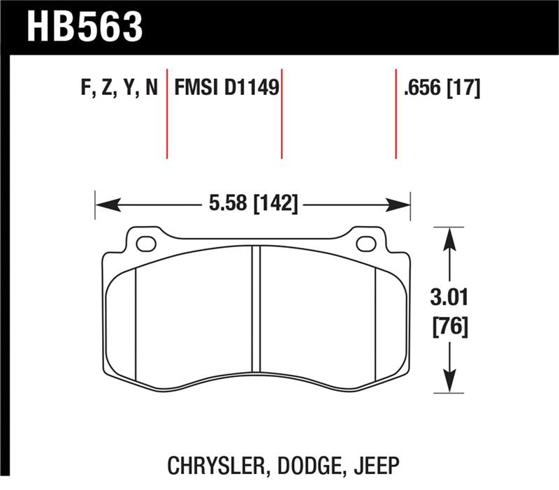 Hawk Performance HB563C.656 HPX Motorsport Brake Pads