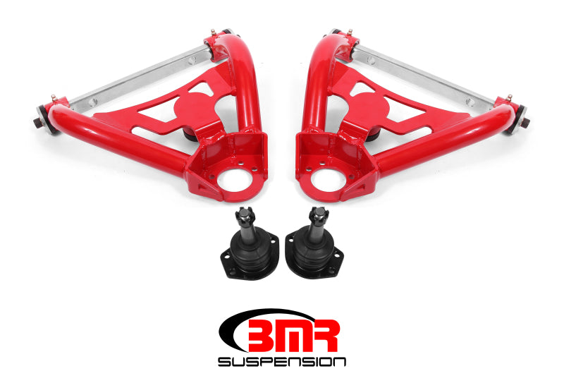 BMR 1964-1972 A-Body Pro-Touring Upper A-Arms with Tall Ball Joint (Delrin) - Red
