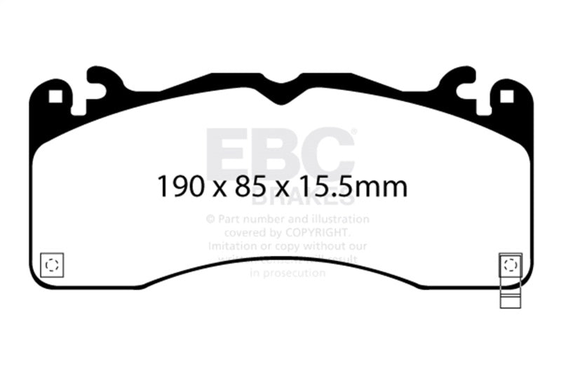 EBC 2015+ Ford Mustang (6Th Gen) 2.3L Turbo (GT Package) Bluestuff Front Brake Pads DP53040NDX
