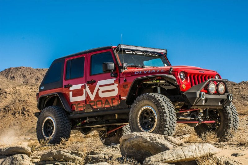 DV8 Offroad 07-18 Jeep Wrangler JK Front & Rear Flat Tube Fenders - #FENDB-02