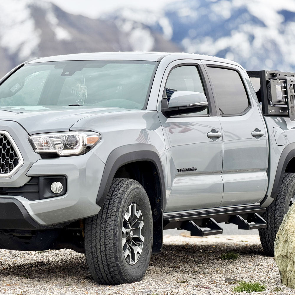 Rock Slide Engineering for 18-25 Jeep Wrangler JL 4in Removable Deluxe Rock Rail Drop Step