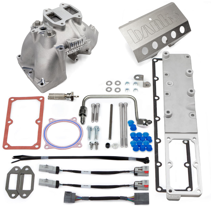 Banks Power Monster-Ram® Intake System W/Fuel Line - 2013-18 Dodge/RAM 2500/3500 6.7L, CARB, Red, w/Heater System Upgrade