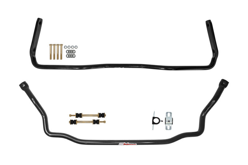 UMI Performance 403534-B Solid Front and Rear Sway Bar Kit Black