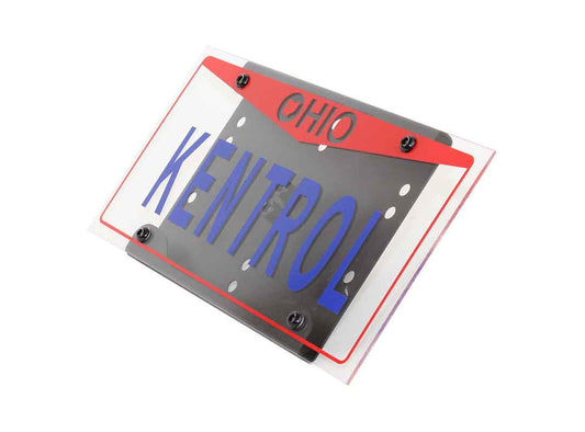 Kentrol 80706 Shackle Mounted License Plate Bracket - Textured Black