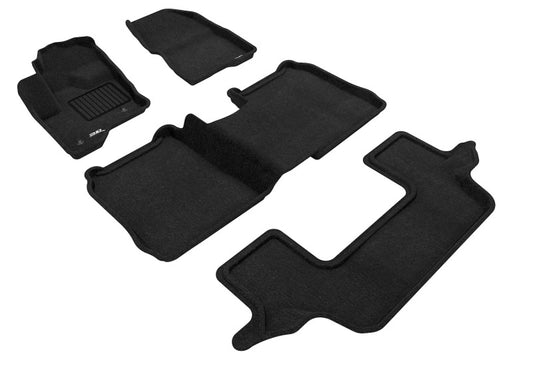 3D MAXpider Elegant Floor Mats for 2009-2019 Ford Flex (Center Console, 2 Eyelets)