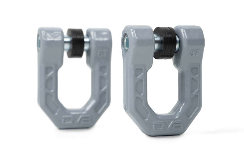 DV8 Offroad Elite Series D-Ring Shackles - Pair (Gray) - #UNSK-01GR