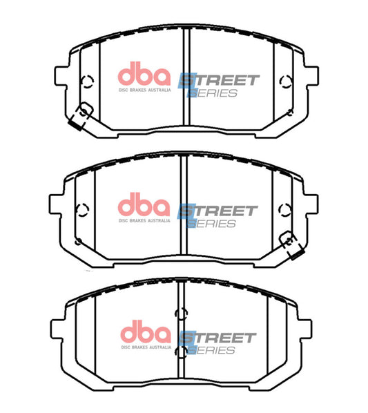 DBA 18-20 Hyundai Elantra GT (w/280mm Front Rotor/EPB / Excl Sport) Front Street Series Brake Pads