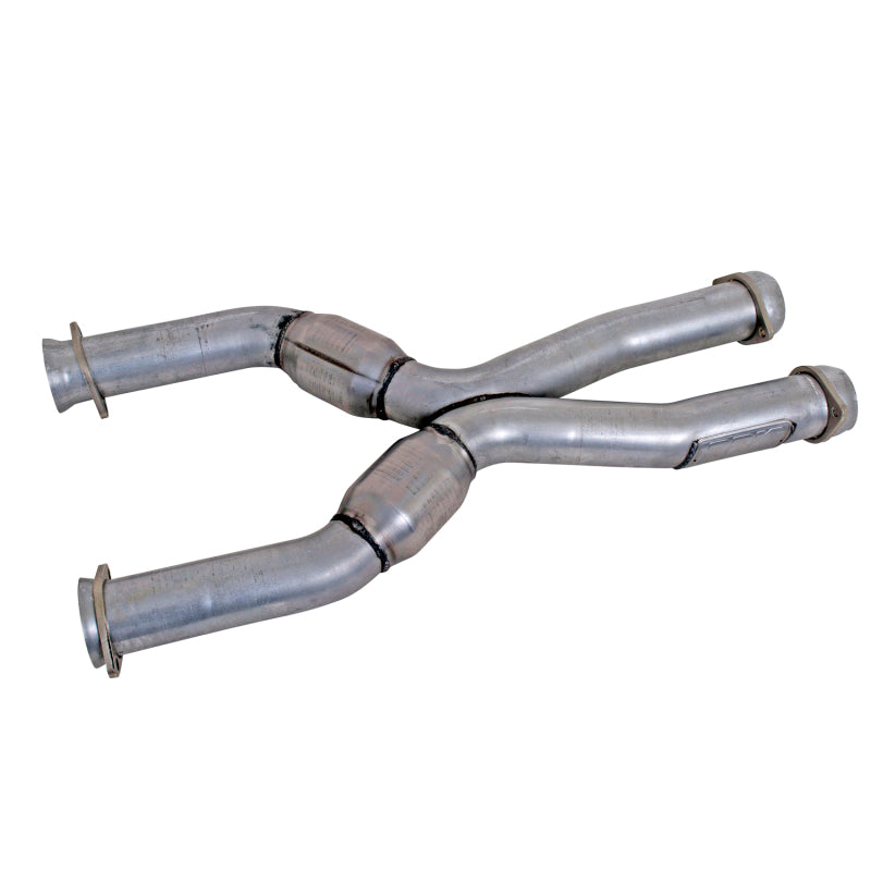 BBK Performance 1786 Short Mid X-Pipe with Catalytic Converters (3 in) for Fox SN95 Ford Mustang Coyote Swap