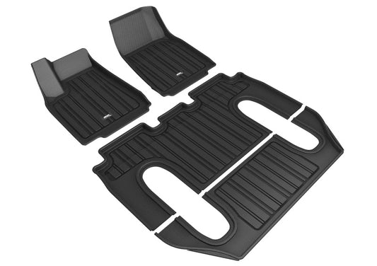 3D MAXpider Elitect Front, Rear & 3rd Row Floor Mats for 2016-2021 Tesla Model X