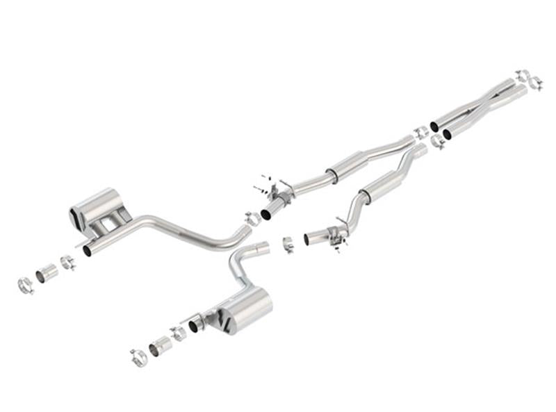 Borla 140640 2015 Dodge Challenger SRT/392 Hemi 6.4L V8 S-TYPE Catback Exhaust w/ Valves Factory Bezel - #140640