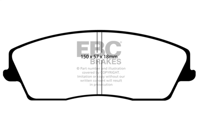 EBC 05-09 Chrysler 300 2.7 Redstuff Front Brake Pads DP31723C