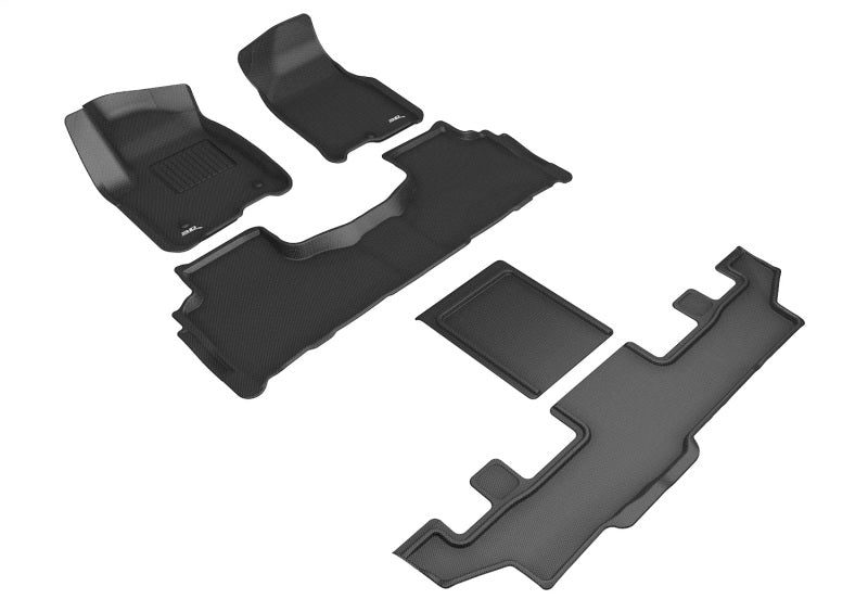 3D MAXpider Kagu Front, Rear & 3rd Row Floor Mats for 2021-2024 GMC Yukon XL