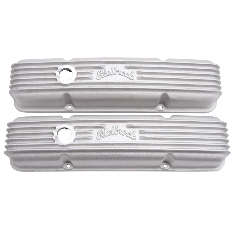 Edelbrock 41439 Valve Cover Classic Series Chevrolet 1959-1986 262-400 CI V8 with Breather Holes