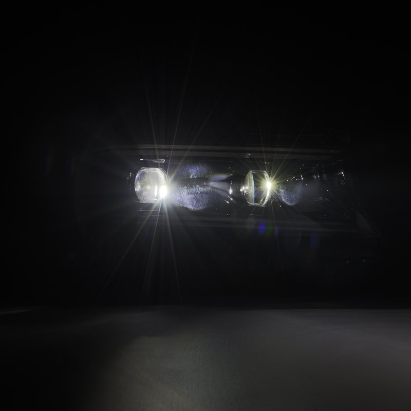 AlphaRex 880579 15-23 Dodge Charger LUXX LED Projector Headlights Alpha-Black w/Activation Light & Sequential.Signal / Switchback DRL
