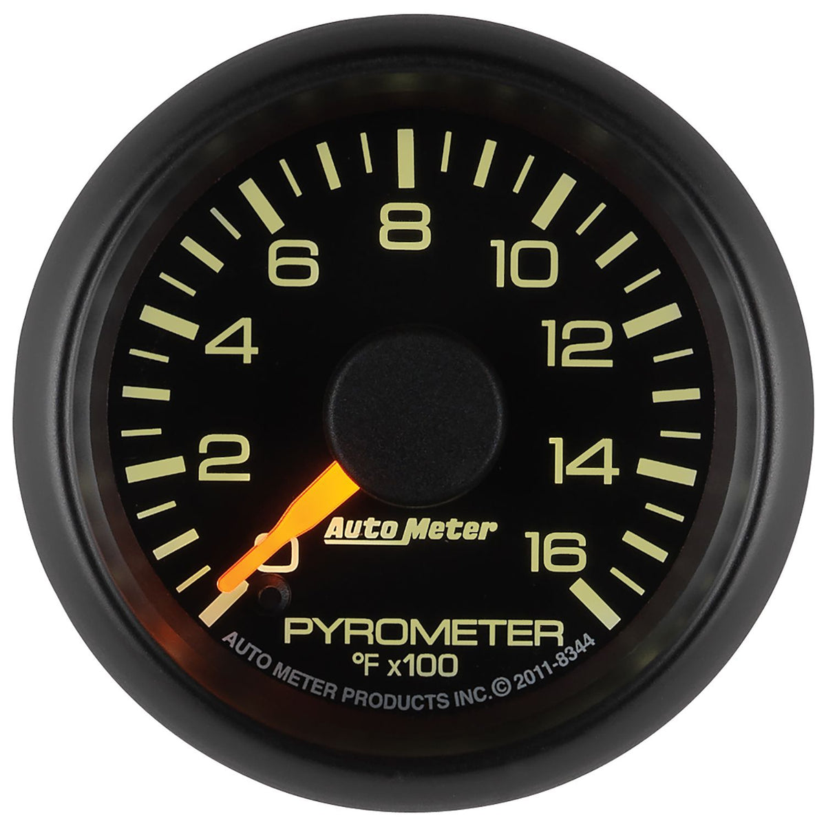 AutoMeter 8344 Factory Match 2-1/16in 0-1600 Degrees F Full Sweep Electric Pyrometer (EGT) Gauge for GM