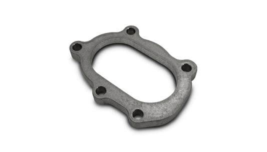 Vibrant GT25R/GT28R Discharge Flange with Oval Outlet (5 Bolt) Mild Steel 1/2in