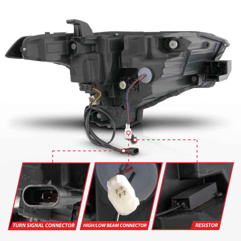 ANZO 22-26 Toyota Tundra (w/Factory LED Refl.) Z-Series Full LED Proj Headlights - Pass. Side ONLY