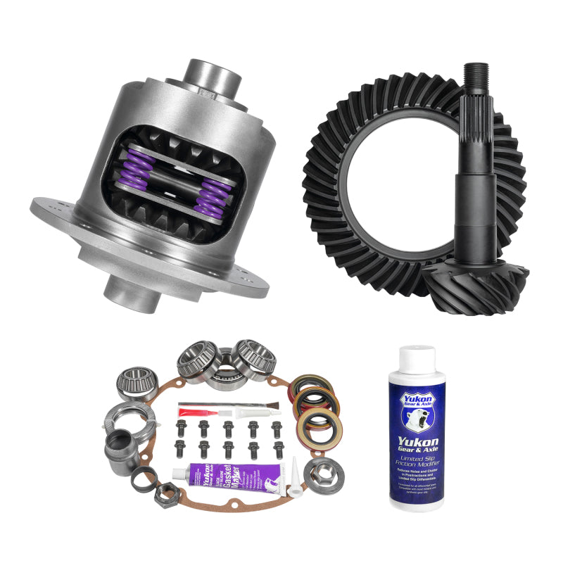 Yukon Gear & Axle YGK2361 Muscle Car Limited Slip & Re-Gear Kit for GM 8.2in 27 Spline 3.73 Ratio