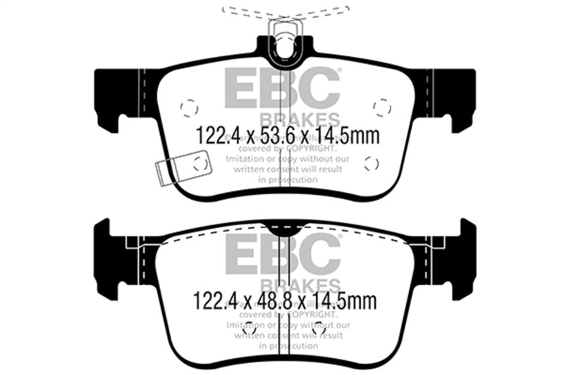 EBC 2017+ Honda Civic Type-R Redstuff Rear Brake Pads DP32301C