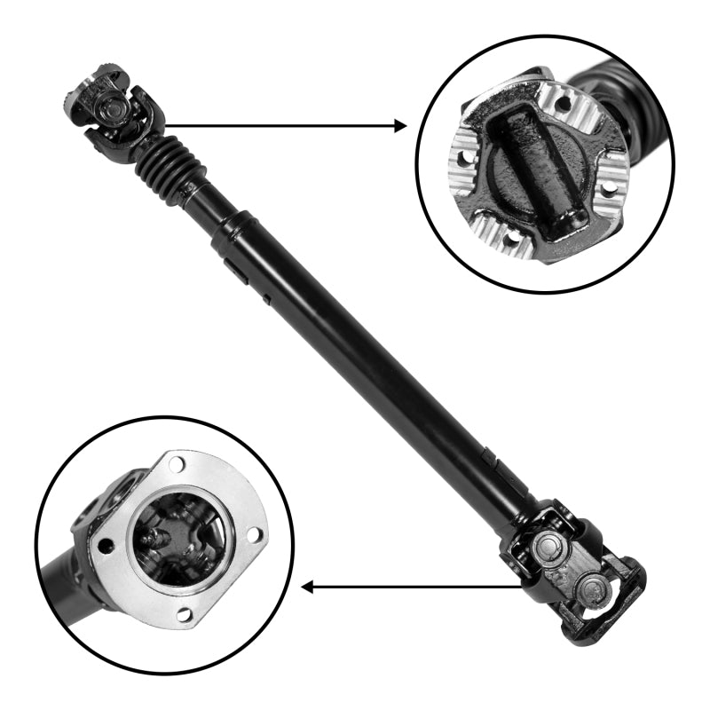 Yukon Gear & Axle ZDS9538 USA Standard Driveshaft for 03-05 Ram 2500/3500 Diesel Front with Manual Transmission 19in Length