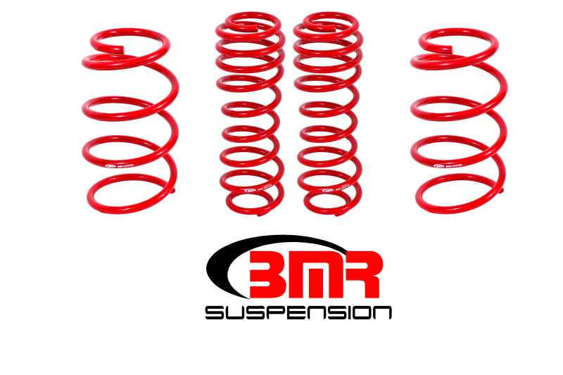 BMR 2007-2014 Shelby GT500 Drag Lowering Springs (Set Of 4) - Red