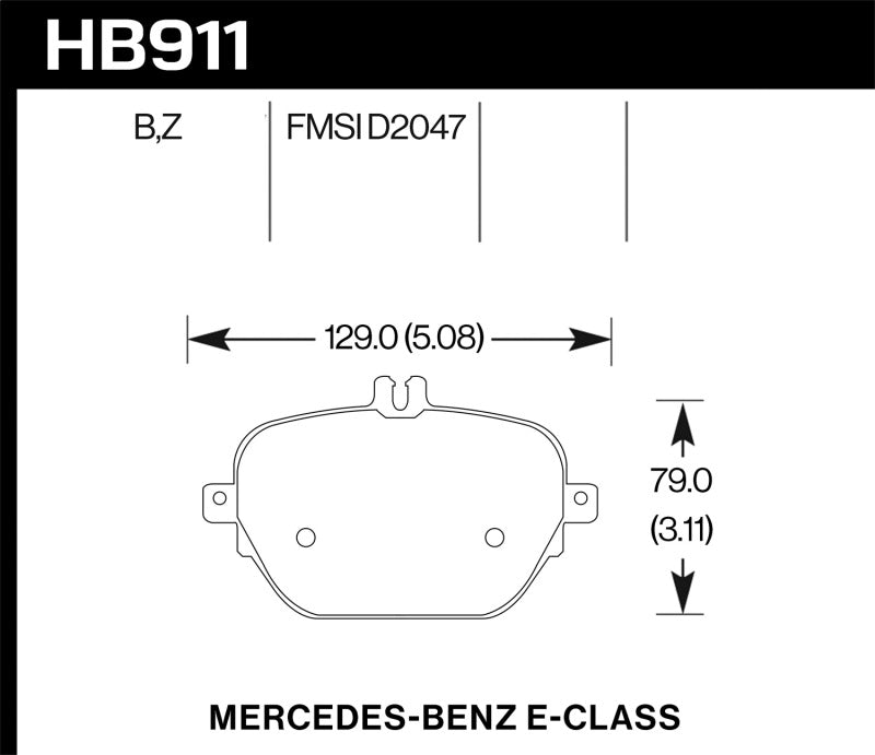 Hawk Performance HB911B.654 HPS 5.0 Street Brake Pads