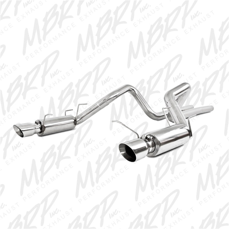MBRP 11-12 Ford Shelby GT 500 T304 3in Cat Back Race Version 4.5in Tips