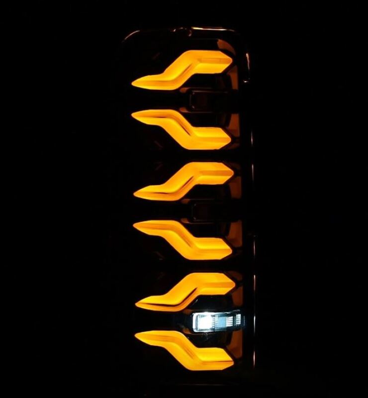 AlphaRex 658005 87-96 Ford Bronco/F-150 Luxx-Series LED Tail Lights - Black