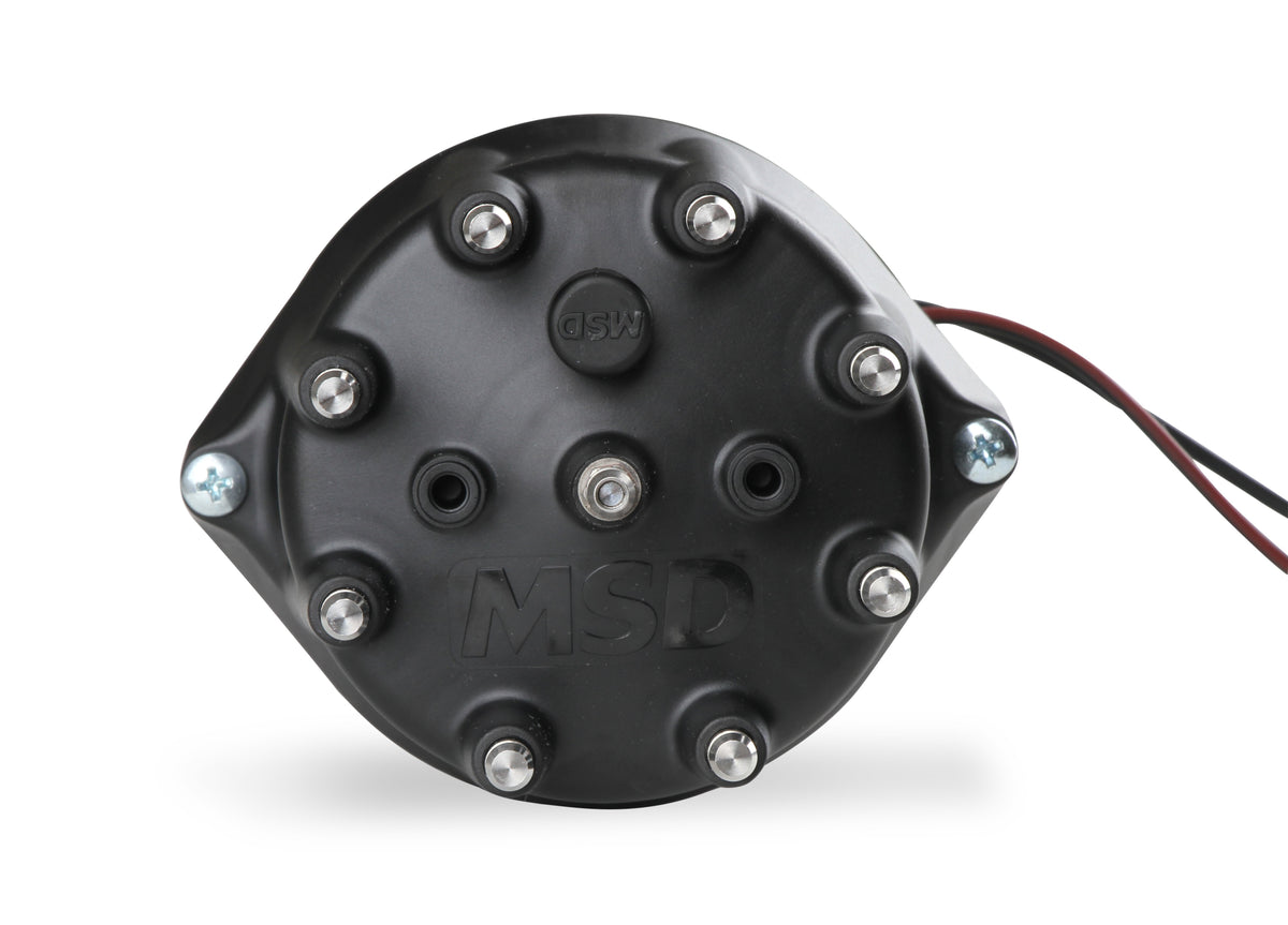 MSD 857931 Black Distributor for Ford 289-302, Pro Billet, Small Cap, Steel Gear
