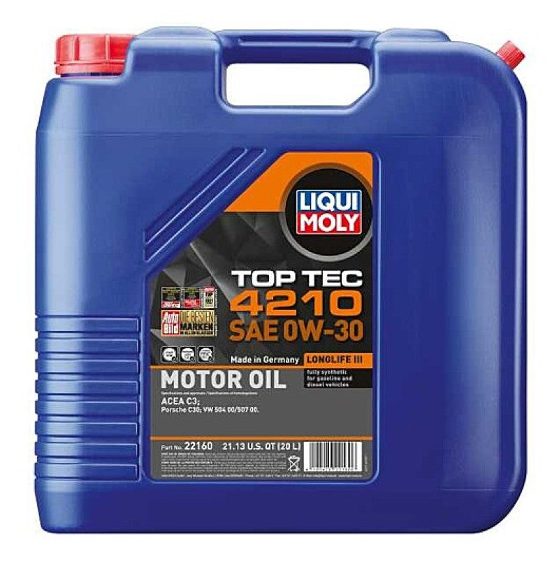 LIQUI MOLY 20L Top Tec 4210 Motor Oil SAE 0W-30 (22160)