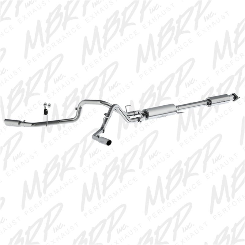 MBRP S5257409 Armor Plus Cat-Back Exhaust - 2.5-Inch Dual Side Exit | T409 Stainless