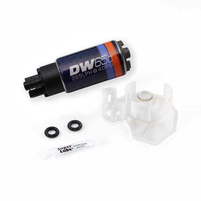 DeatschWerks 265 LPH Compact In-Tank Fuel Pump w/ Set Up Kit 08-15 Mitsu EVO X, 06-13 MazdaSpeed 3/6