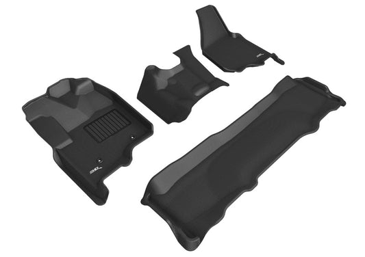 3D MAXpider Kagu Front & Rear Floor Mats for 2011-2019 Ford Fiesta