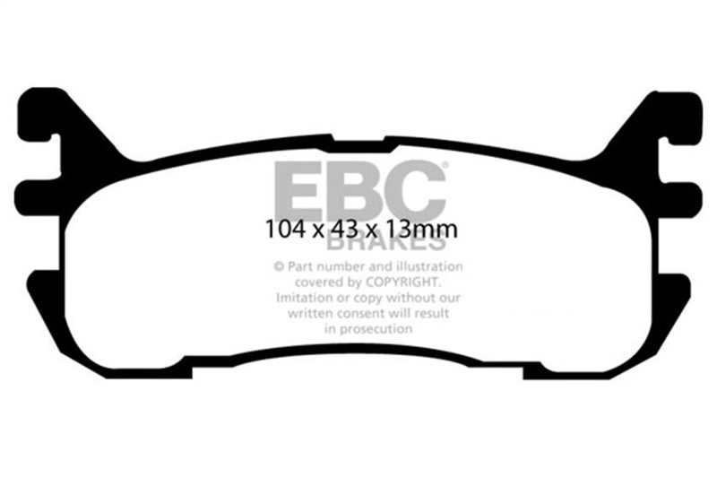 EBC 94-01 Mazda Miata MX5 1.8L Bluestuff Rear Brake Pads DP51003B