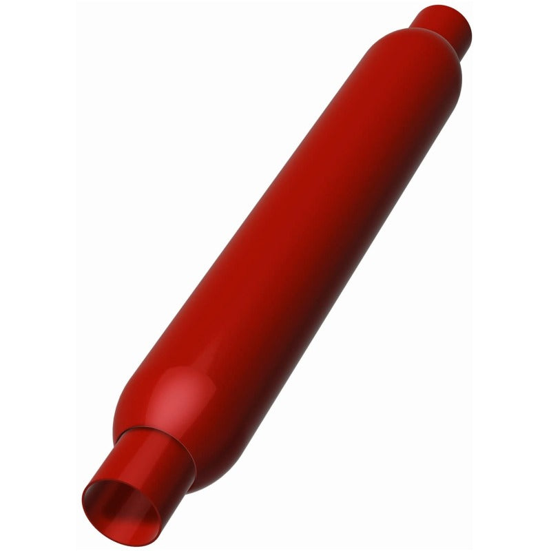MagnaFlow 13134 Muffler Red Pack Series Glasspack 3.5in Rd 22in Body Length 2in/2in Inlet/Outlet - #13134