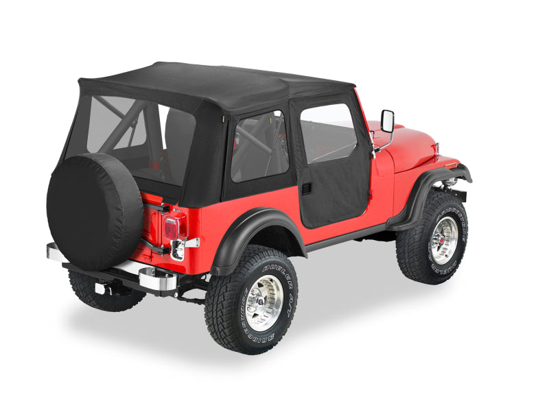 Bestop 55-75 Jeep Cj5 / 52-62 M38A1 Supertop Classic (Black Crush Clear Windows)