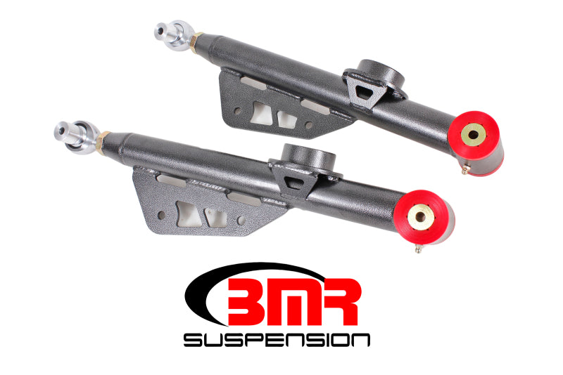 BMR 1979-1998 Fox Mustang Single Adj. Lower Control Arms / Rod End (Polyurethane) - Black Hammertone