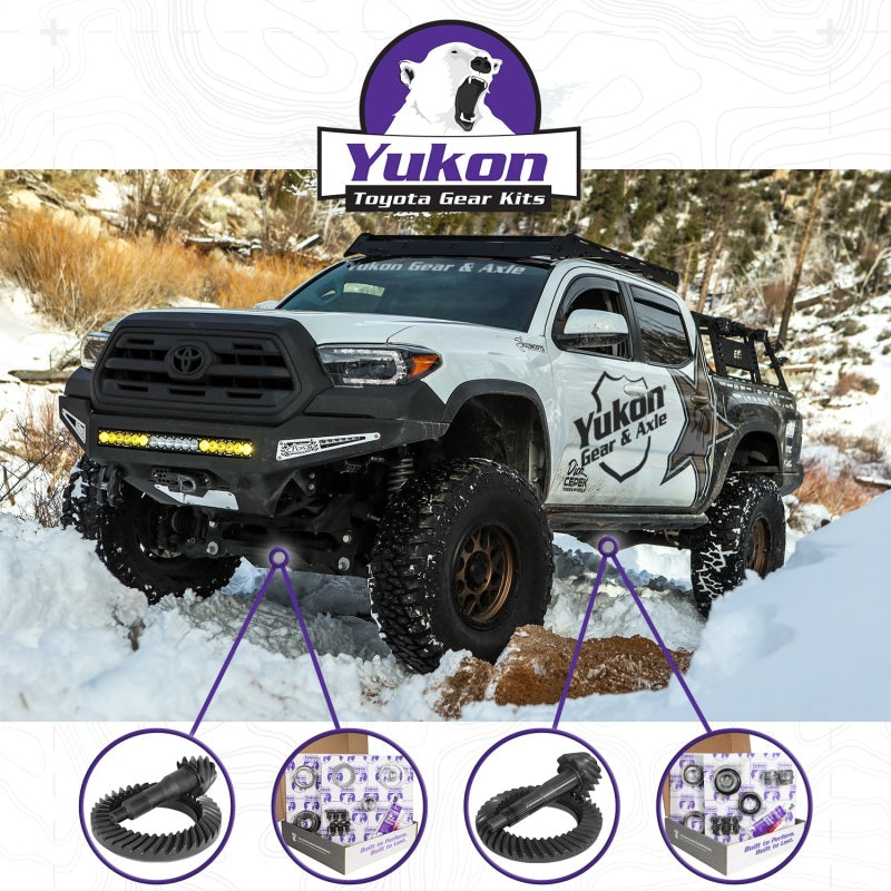Yukon Gear & Axle YGKT008-456-3 Ring & Pinion Gear Kit Front & Rear for Toyota 8.2/8IFS Diff (with o Factory Locker) 4.56 Ratio