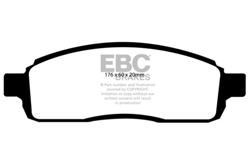 EBC 04 Ford F150 4.2 (2WD) 6 Lug Extra Duty Front Brake Pads ED91696/2