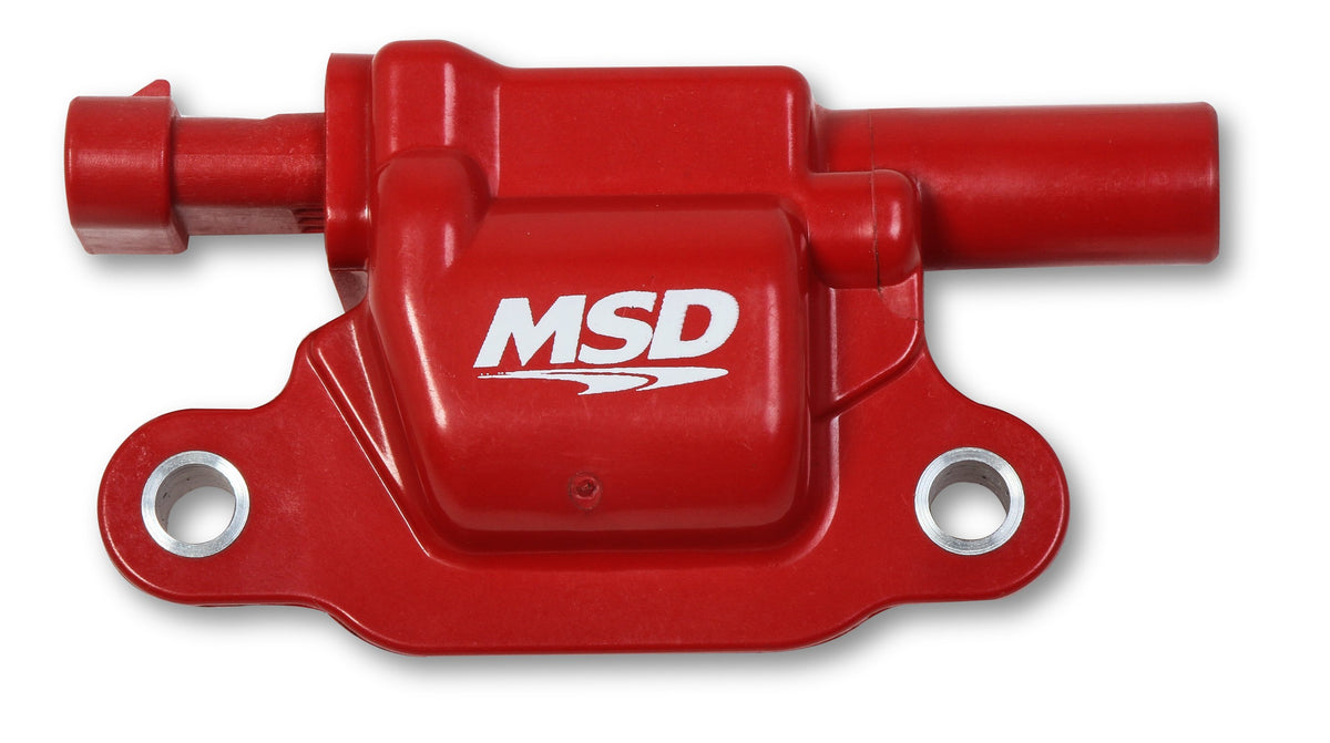 MSD 82668 Coil - Blaster Series - Gen V GDI Engine - Red - 8-Pack - Square