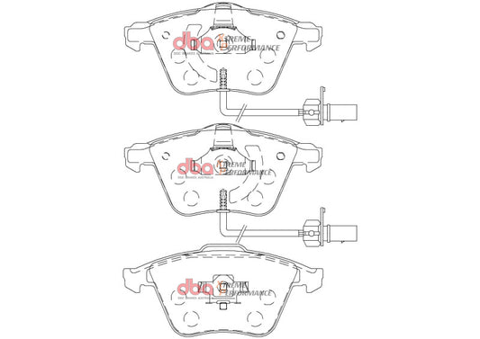 DBA 09-15 Audi TTS Quattro Front XP Performance Brake Pads