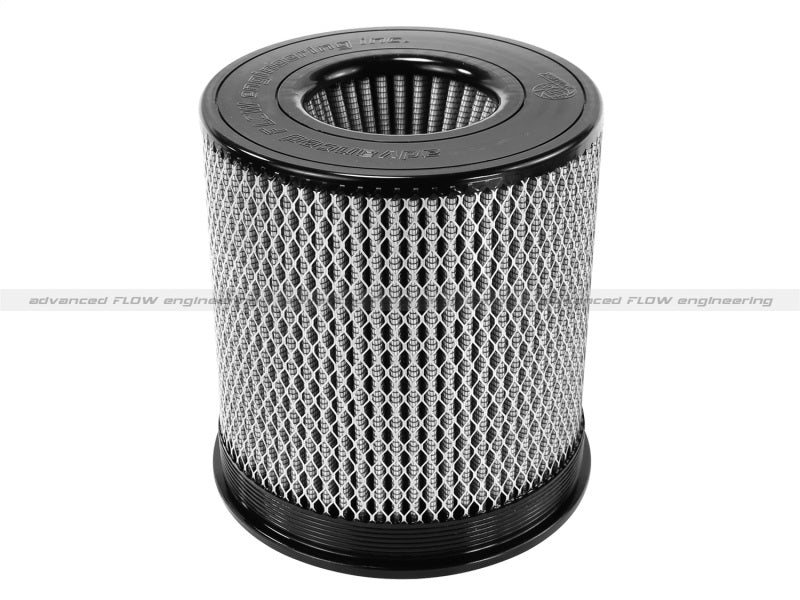 aFe MagnumFLOW Air Filter Pro DRY S 6in Flange x 8 1/8in Base/Top (INV) x 9in H - #21-91059