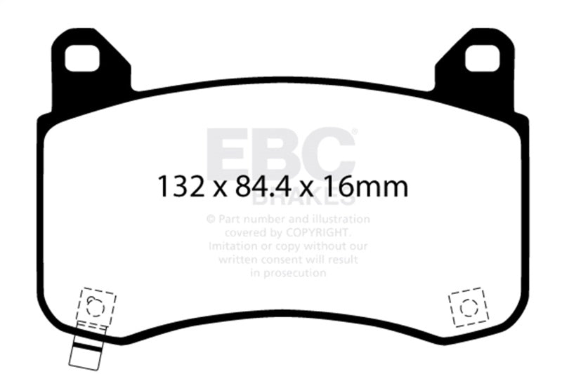 EBC 2020+ Tesla Model Y Electric Performance Bluestuff Front Brake Pads DP52418NDX