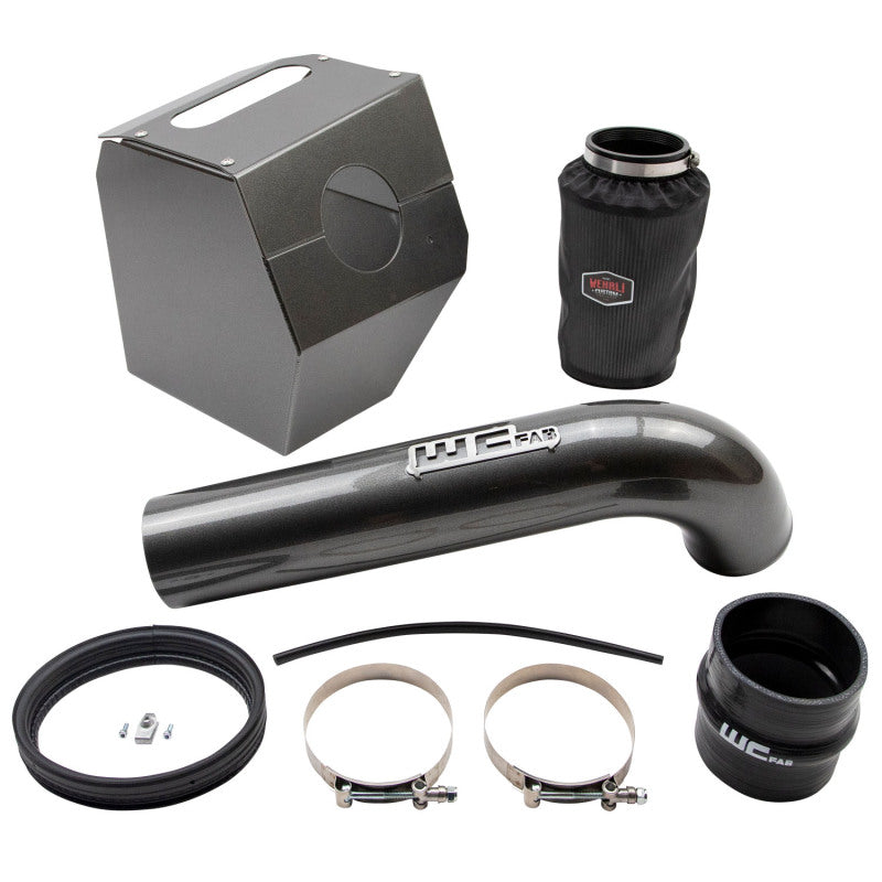 Wehrli Custom Fabrication WCF100344-GB 4in Intake Kit Gloss Black for 2017-2019 Chevrolet Silverado / GMC Sierra 2500 HD / 3500 HD 6.6L L5P Duramax