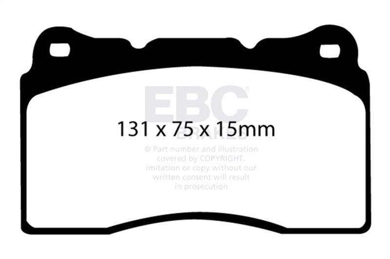 EBC Racing 2017+ Honda Civic Type-R (FK8) RP-1 Front Race Brake Pads DP81210RP1