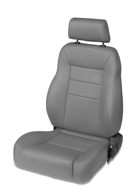 Bestop 76-86 Jeep Cj7 Front Passenger Side Trailmax II Pro Seat (All Vinyl Charcoal/Gray)