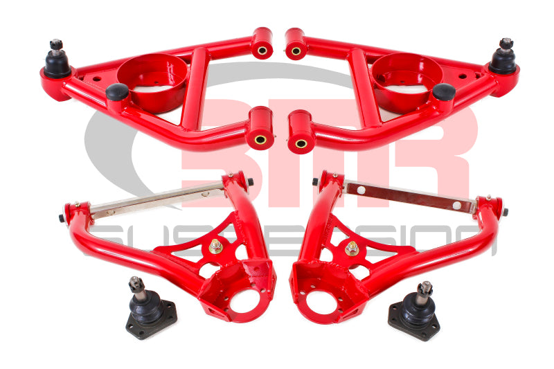 BMR 1967-1969 1st Gen F-Body Upper And Lower A-Arm Kit - Red