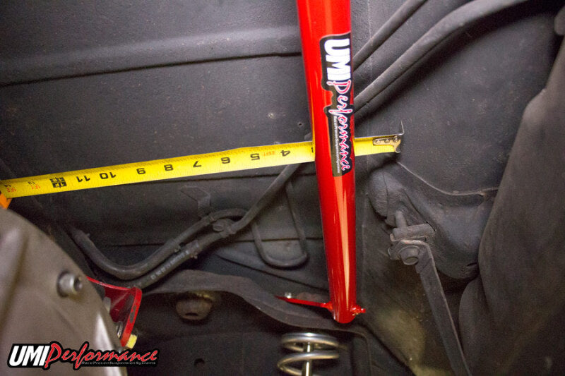 UMI Performance 3055-R Rear Shock Tower Brace Bolt-In Red for 1978-1988 G-Body