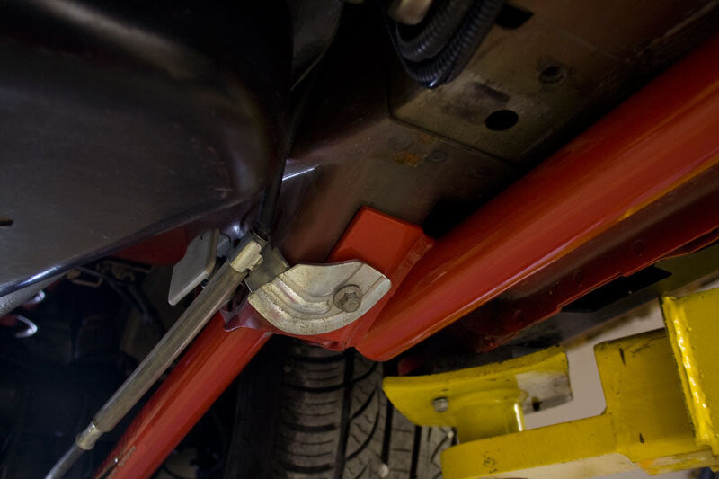 UMI Performance 1052-R Subframe Connectors Bolt-In Red for 2005-2014 Mustang