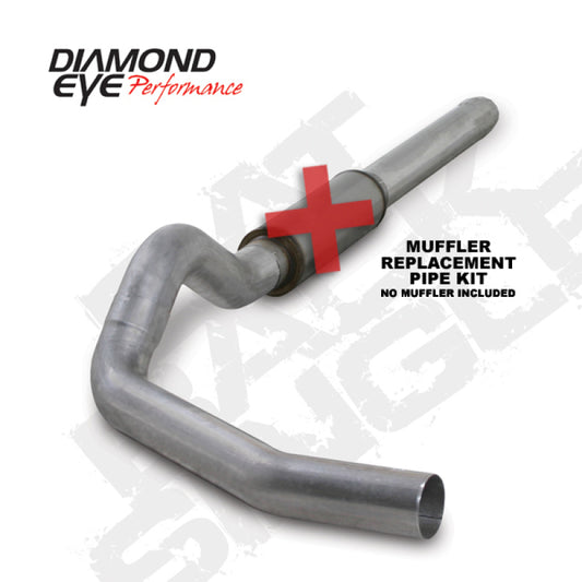 Diamond Eye K5244A-RP 5in Cat-Back Exhaust Muffler Replacement Pipe - 2004-2007 Dodge Ram 2500/3500 | Aluminized